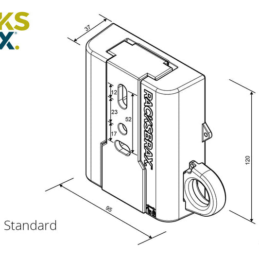 Racksbrax HD Hitch Standard (Double)