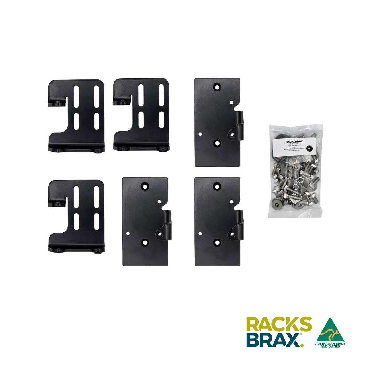 Racksbrax XD Side Twist Bracket - Short (Triple)