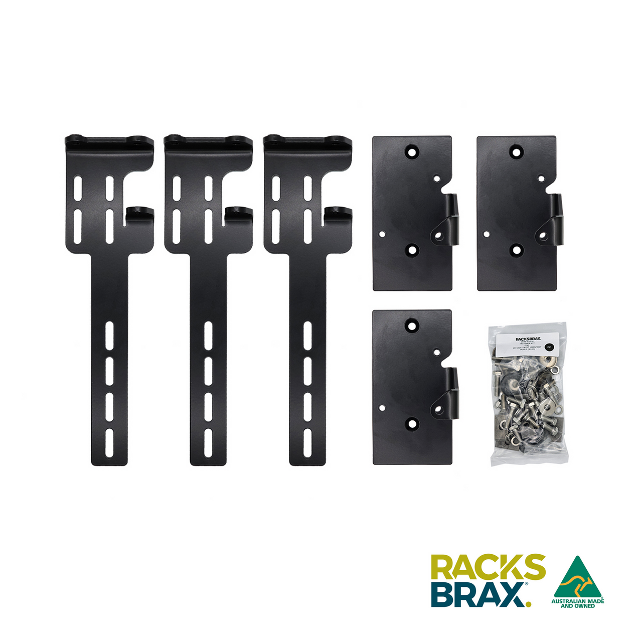 Racksbrax XD Side Twist Bracket - Long (Triple)