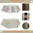 CO-Peregrine 270 Left Deluxe Wall Set (W1+W2 Fits 5 Arm Awnings)