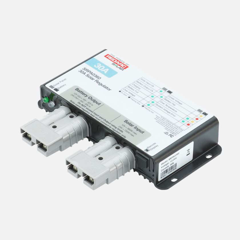 REDARC 30 AMP SOLAR REGULATOR - ANDERSON CONNECT